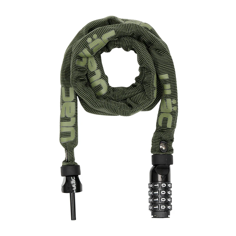 Велосипедный замок Ulac 52nd Street Steel Chain Lock Combo Moss