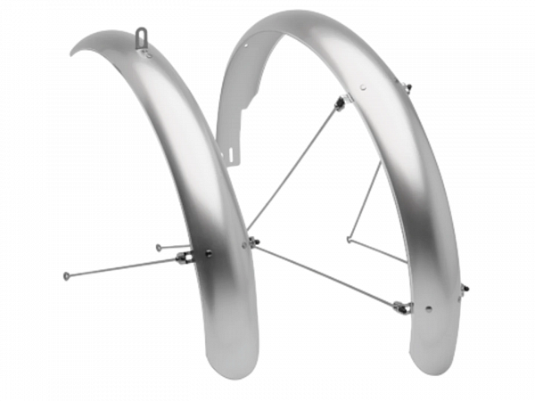 Крылья для велосипеда Electra Townie Balloon Plastic Fender Set Gloss Silver 26