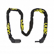 Велосипедный замок Ulac Street Fighter Steel Chain Lock Combo Black