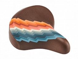Седло для велосипеда Electra Ziggy Ergo Saddle w/Elastomers Vintage Brown