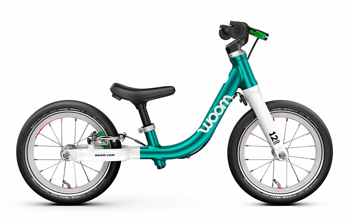 Беговел Woom go 1 metallic turquoise/petrol 12”