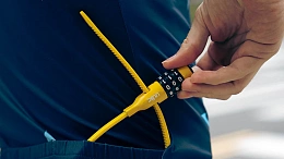 Велосипедный замок Ulac Air Just Z-tie Lock Combo Orange